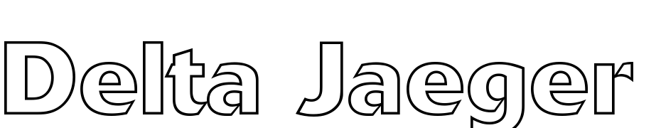 Delta Jaeger Outline Yazı tipi ücretsiz indir
